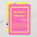 Search for hot pink bridal shower invitations Bride