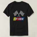 Search for checkered flag tshirts Pit crew