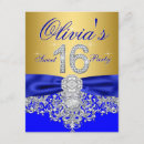 Search for blue and gold sweet 16 invitations Sweet sixteen party