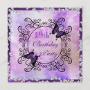 Search for purple 19th birthday invitations For her