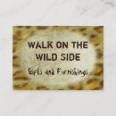 Search for animal business cards Fur