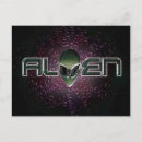 Search for alien head postcards Science fiction