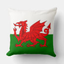 Recherche de drapeau du pays de galles coussins Gallois