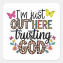 Search for trust in god stickers Jesus