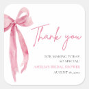 Search for square bridal shower stickers Thank you