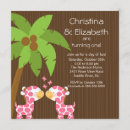 Recherche de giraffe 1st birthday invitations Jumeaux