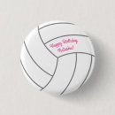 Search for volleyball buttons Birthday