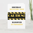 Search for caution birthday cards Funny