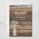 Search for farmhouse baby shower invitations Wood