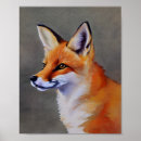 Search for fox painting posters Watercolor