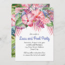 Search for luau pool party invitations Floral