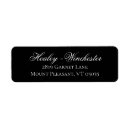 Search for formal wedding return address labels Black and white