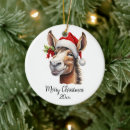 Search for donkey ornaments Merry christmas