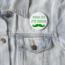 Recherche de moustache mignonne badges Vert