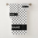 Search for black and white polka dot bath towels Cute