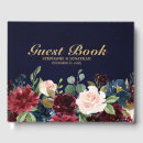 Search for winter wedding guest books Burgundy