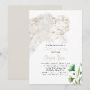 Search for angel christening invitations Wings