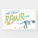 Search for dinosaur birthday banners Trex