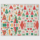 Search for whimsical christmas wrapping paper Green