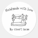 Search for sewing machine stickers Made with love