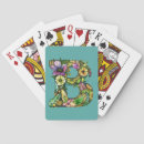 Search for botanical playing cards Typography