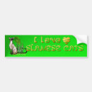 Search for siamese cat bumper stickers Cats