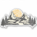 Search for mountain sunrise stickers Hiking