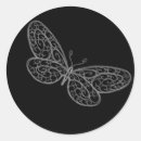 Search for black lace stickers Butterfly