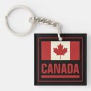 Search for canada day square keychains Red