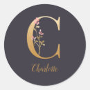Search for monogram letter c stickers Floral