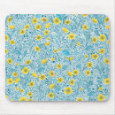 Recherche de jaune et blanc tapis souris Fleur