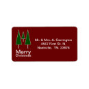 Search for red abstract return address labels Modern