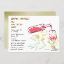 Search for wine glass invitations Watercolor