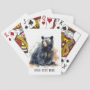 Recherche de ours jeux de cartes Noir