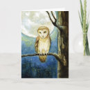 Search for owl blank cards Night