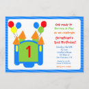 Search for boy castle birthday invitations Bouncy
