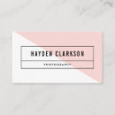 Recherche de couleur rose cartes visite Typographie