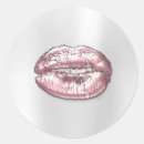 Search for pink glitter lips stickers Kiss