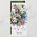 Recherche de koala anniversaire invitations Fille