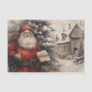 Search for santa claus tissue paper Vintage christmas