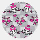 Search for skull bow stickers Black