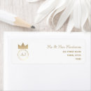 Search for royal crown return address labels Elegant