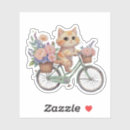Search for cats on bikes stickers Cute