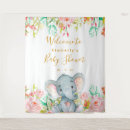 Search for baby girl shower backdrops Elephant