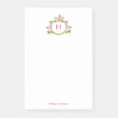 Search for flower monogram notepads Watercolor