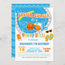 Recherche de basketball party invitations Fête de la piscine