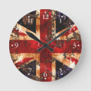 Search for british union jack clocks Distressed