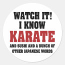 Search for karate party stickers Fighter