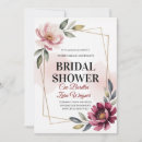 Search for elegant modern floral bridal shower invitations Bride to be