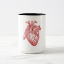 Recherche de coeur anatomique tasses Vintage